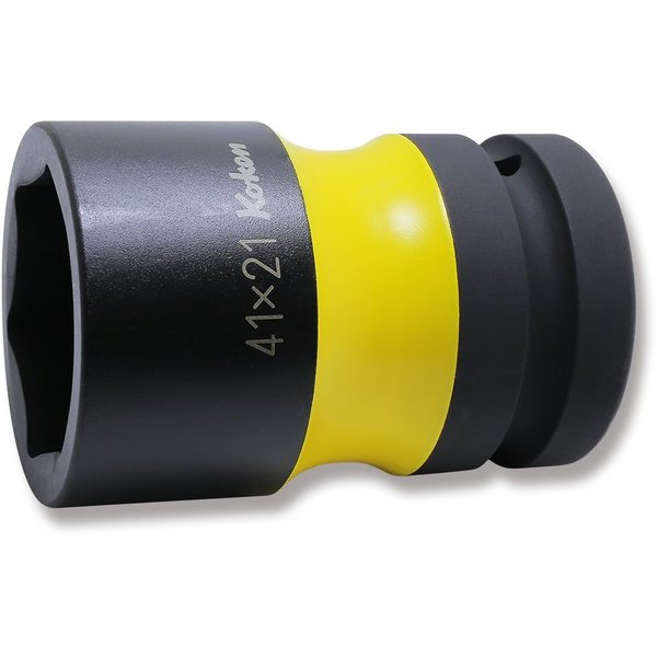 Ko-Ken Rear Wheel Nut Socket 41 x 21mm Hex x Square 87mm Color coded 1 Sq. Drive PW8P-41X21